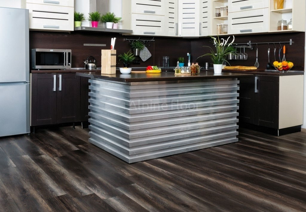 Кварцвиниловая плитка "Alpine Floor" Орех Темный (1219*184*3мм) — купить в Екатеринбурге