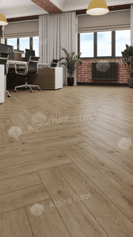 Ламинат "Alpine Floor" Herringbone 12 PRO Дуб Прованс (606*101*12 мм) — купить в Екатеринбурге