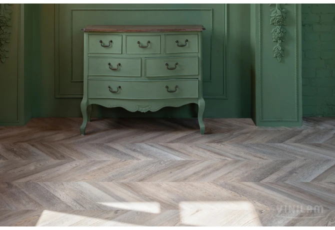 Кварц-винил Шеврон Шампань (690*115*2,5 мм) — купить в Екатеринбурге