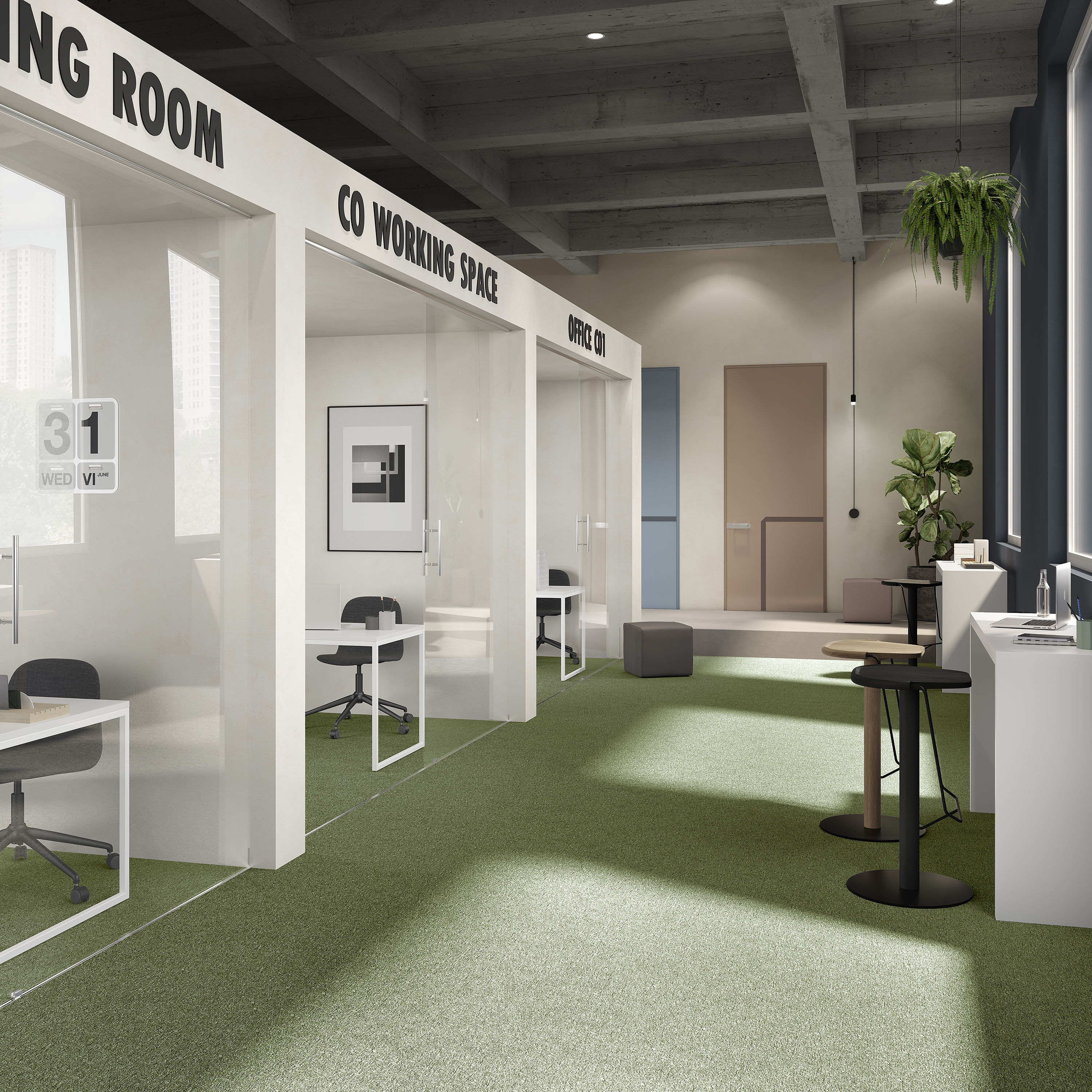 Ковровая плитка Medusa Tile 21 (500*500*5 мм) — купить в Екатеринбурге