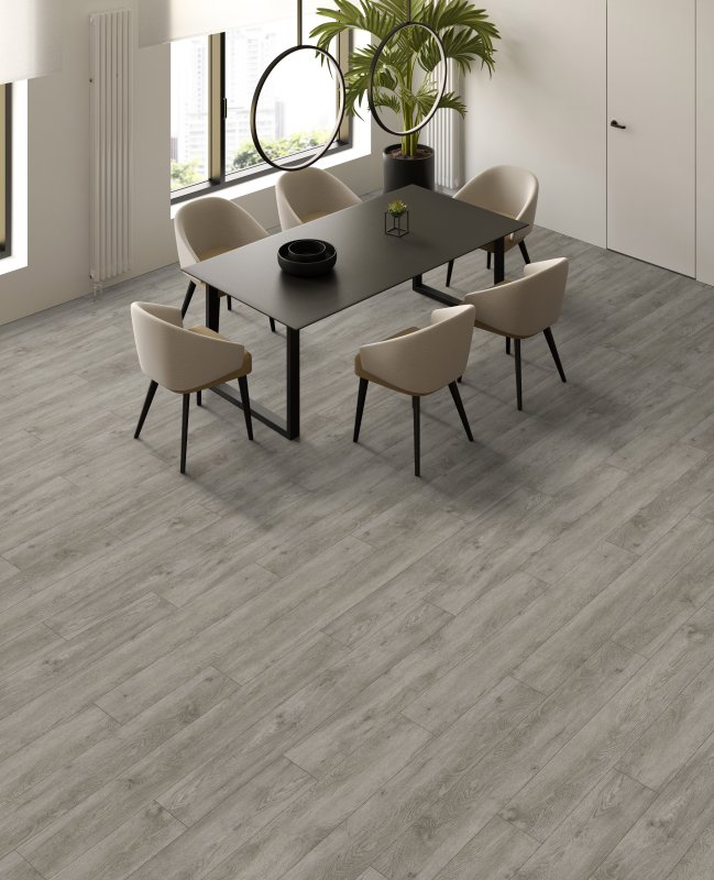 Кварцвинил  "Juteks" Mild Grey (1219,2*184,1*2,5 мм) — купить в Екатеринбурге