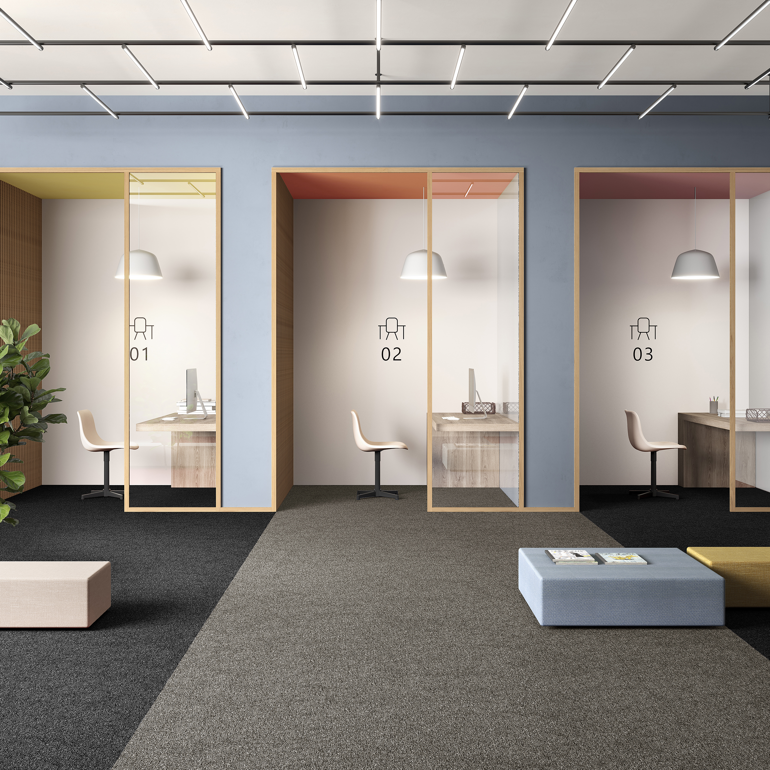 Ковровая плитка Medusa Tile 40 (500*500*5 мм) — купить в Екатеринбурге