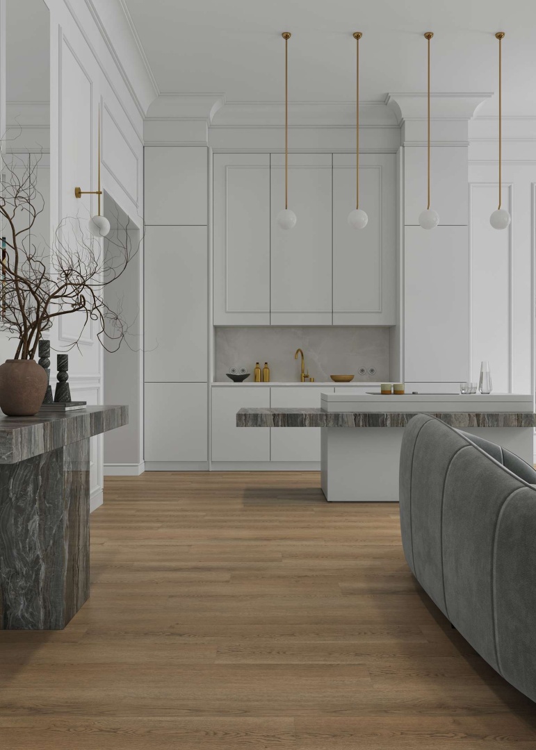 Кварцвиниловая плитка LVT "Alpine Floor" Дуб Фридрих (1219*184*2 мм) — купить в Екатеринбурге