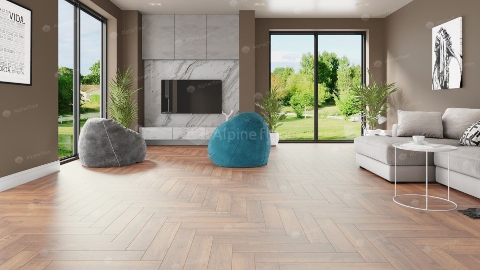 Виниловая плитка "Alpine Floor" Parquet LVT Дуб Royal (590*118*2,5 мм) — купить в Екатеринбурге