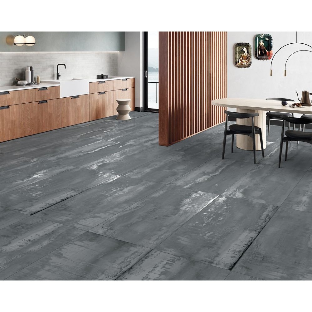 Керамогранит "Ennface" 600*1200 Oxido Grey Carving Carving Серый — купить в Екатеринбурге