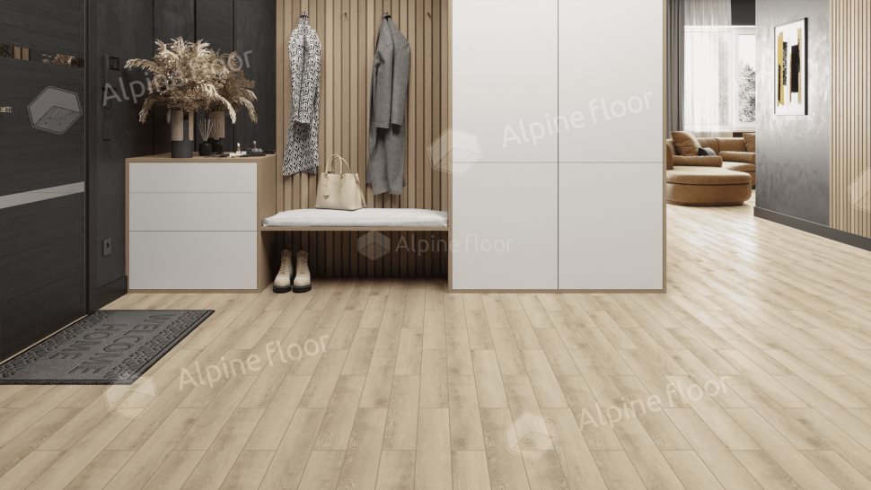 Ламинат "Alpine Floor" Herringbone 12 PRO Дуб Орлеан (606*101*12 мм) — купить в Екатеринбурге