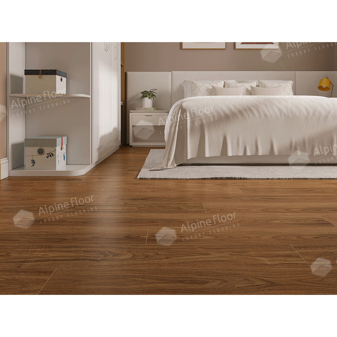 SPC ламинат "Alpine Floor" Орех Маррон Классик (1220*183*4 мм) — купить в Екатеринбурге