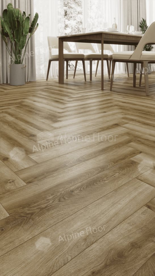 Ламинат "Alpine Floor" Herringbone 12 PRO Дуб Марсель (606*101*12 мм) — купить в Екатеринбурге