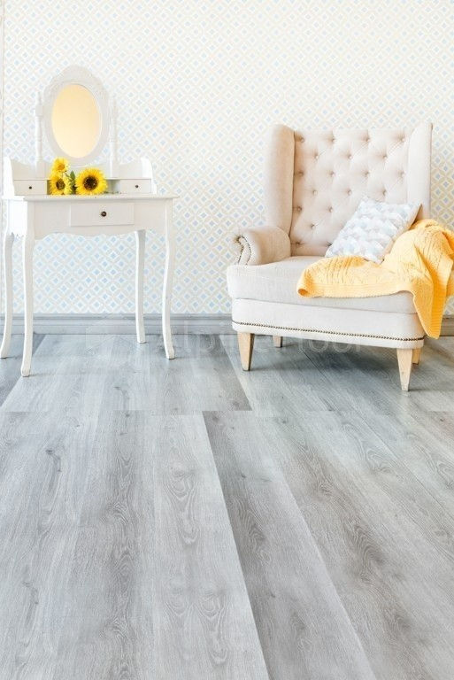 Кварцвиниловая плитка "Alpine Floor" Дуб Пепельный  (1219*184*2мм) — купить в Екатеринбурге