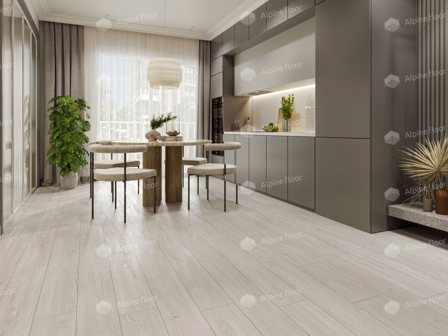 LVT ламинат "Alpine Floor" Секвойя Титан (1219*184*38020 мм) — купить в Екатеринбурге