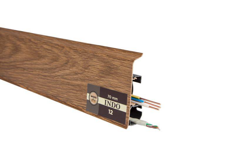 Плинтус "Arbiton" Indo Дуб Темный (2500*26*70 мм) — купить в Екатеринбурге