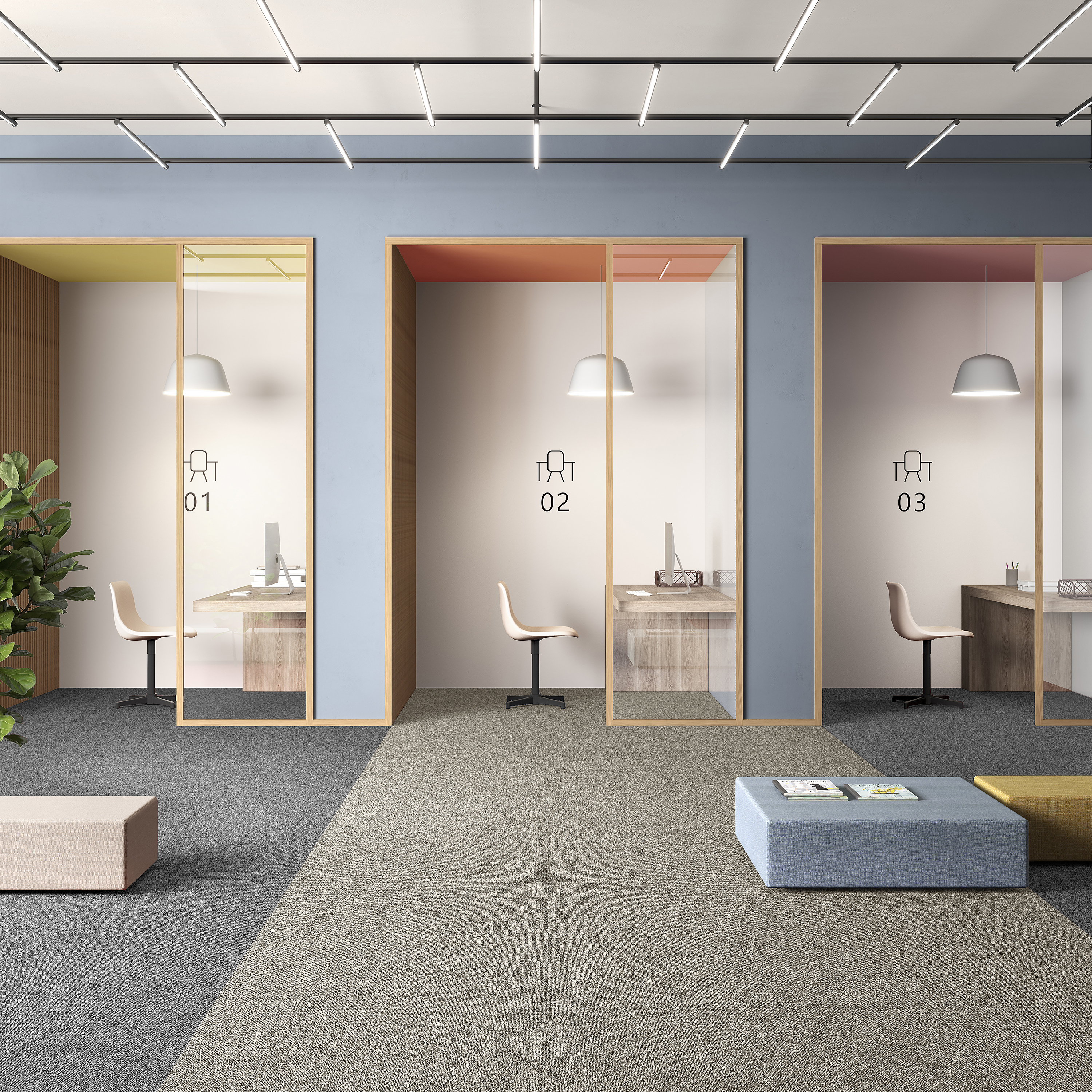 Ковровая плитка Medusa Tile 33 (500*500*5 мм) — купить в Екатеринбурге