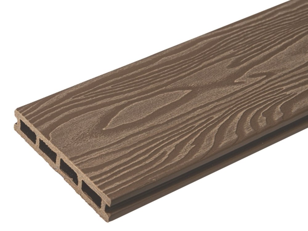 Террасная доска орех TalverWood 150*25мм 3D текстура дерева брашинг — купить в Екатеринбурге