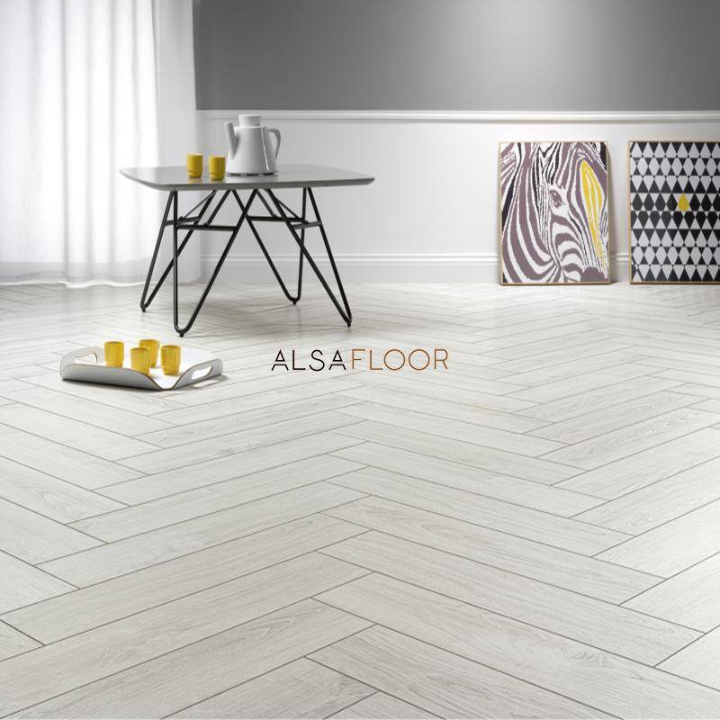 Ламинат "Alsafloor" Herringbone Дуб Полярный (640*143*12 мм) — купить в Екатеринбурге