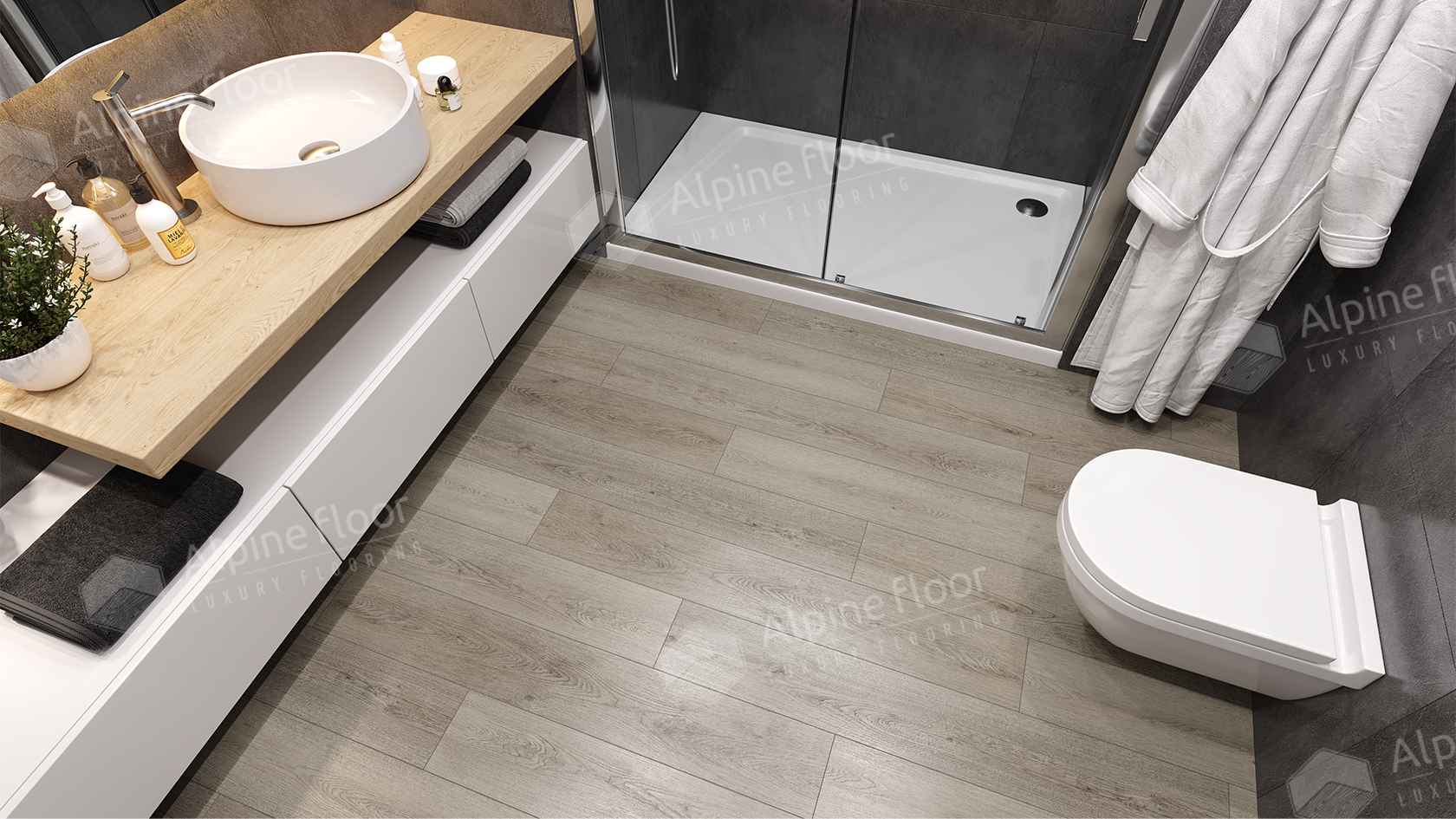 Кварцвиниловая плитка LVT "Alpine Floor" Мета (1219,2*184,15*2,5 мм) — купить в Екатеринбурге