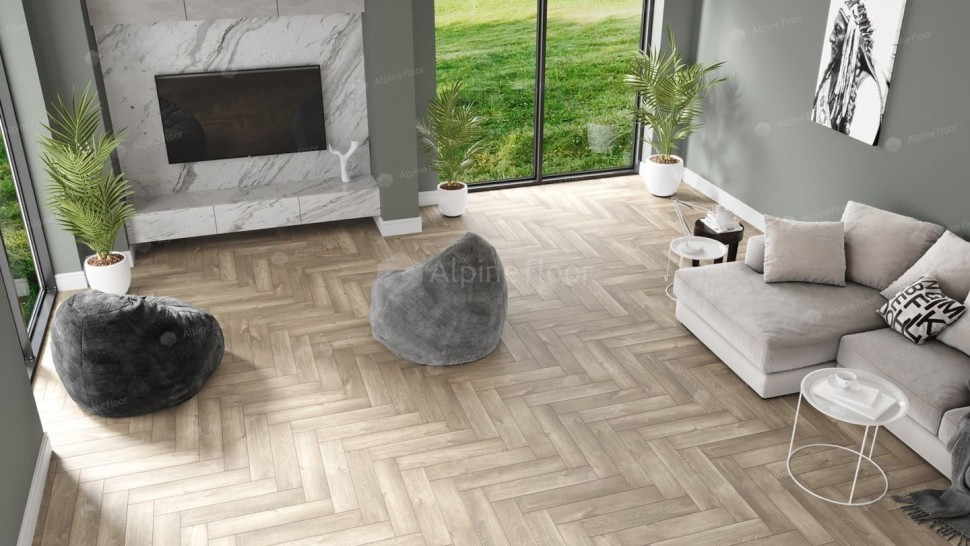 Виниловая плитка "Alpine Floor" Parquet LVT Дуб Натуральный Отбеленный (590*118*2,5 мм) — купить в Екатеринбурге