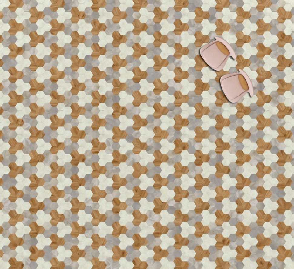 Виниловая плитка "Moduleo" Moods Hexagon 351 (226,32*196*2,5 мм) — купить в Екатеринбурге