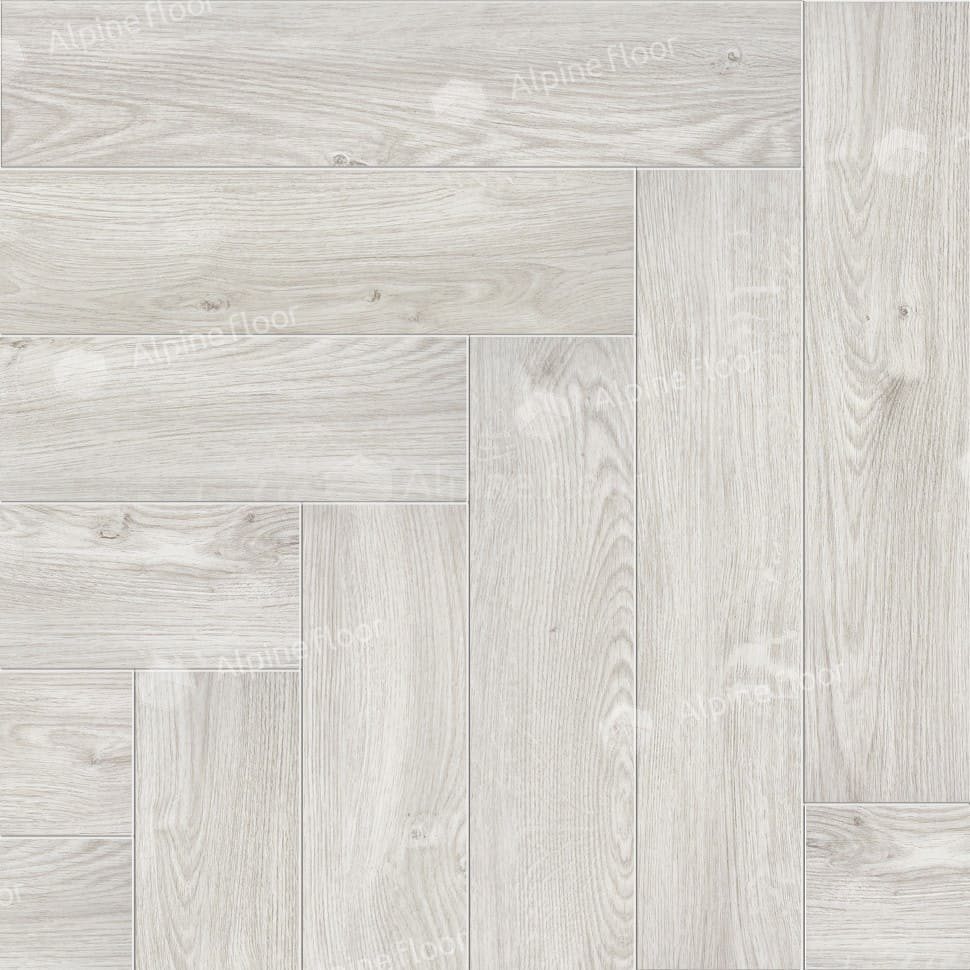 Виниловая плитка "Alpine Floor" Parquet LVT Снежный (590*118*2,5 мм) — купить в Екатеринбурге