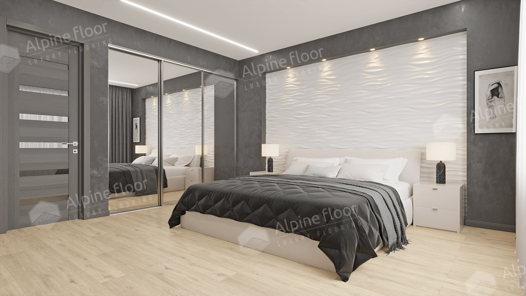 Кварцвиниловая плитка LVT "Alpine Floor" Дуб Ваниль (1227*187*5 мм) — купить в Екатеринбурге