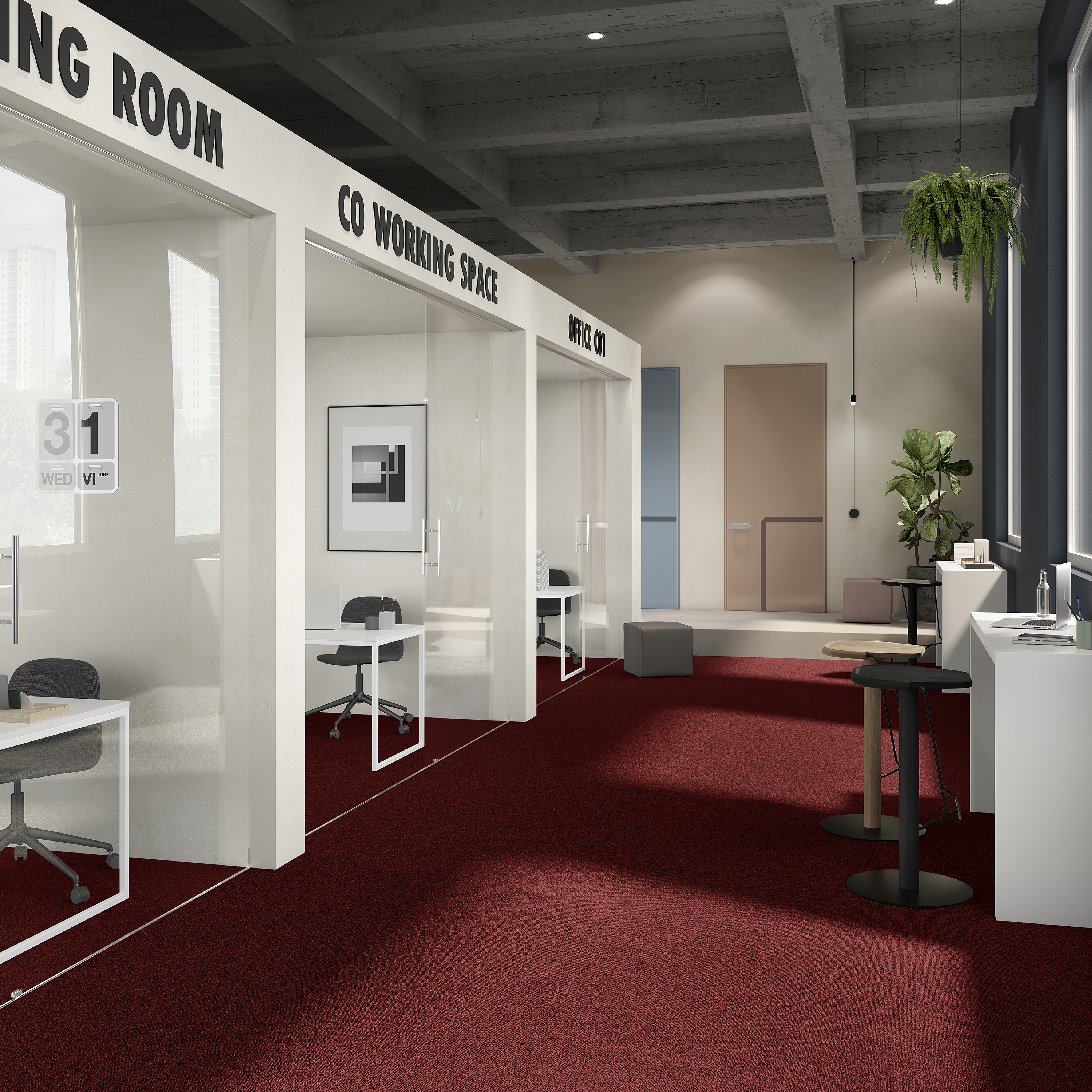 Ковровая плитка Medusa Tile 11 (500*500*5 мм) — купить в Екатеринбурге