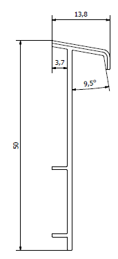 Плинтус для ковролина "Korner" Listwa зеленый (2500*13,8*50 мм) — купить в Екатеринбурге