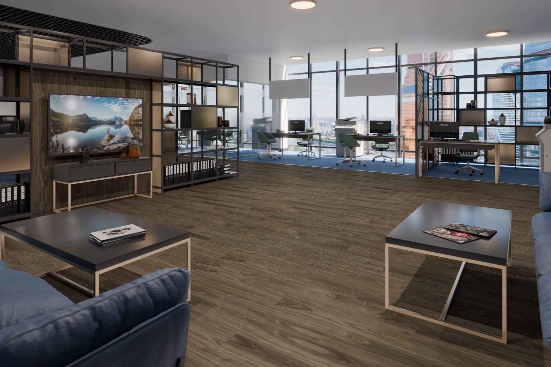 SPC ламинат «Damy Floor» Орех Американский (1220*180*4 мм) — купить в Екатеринбурге