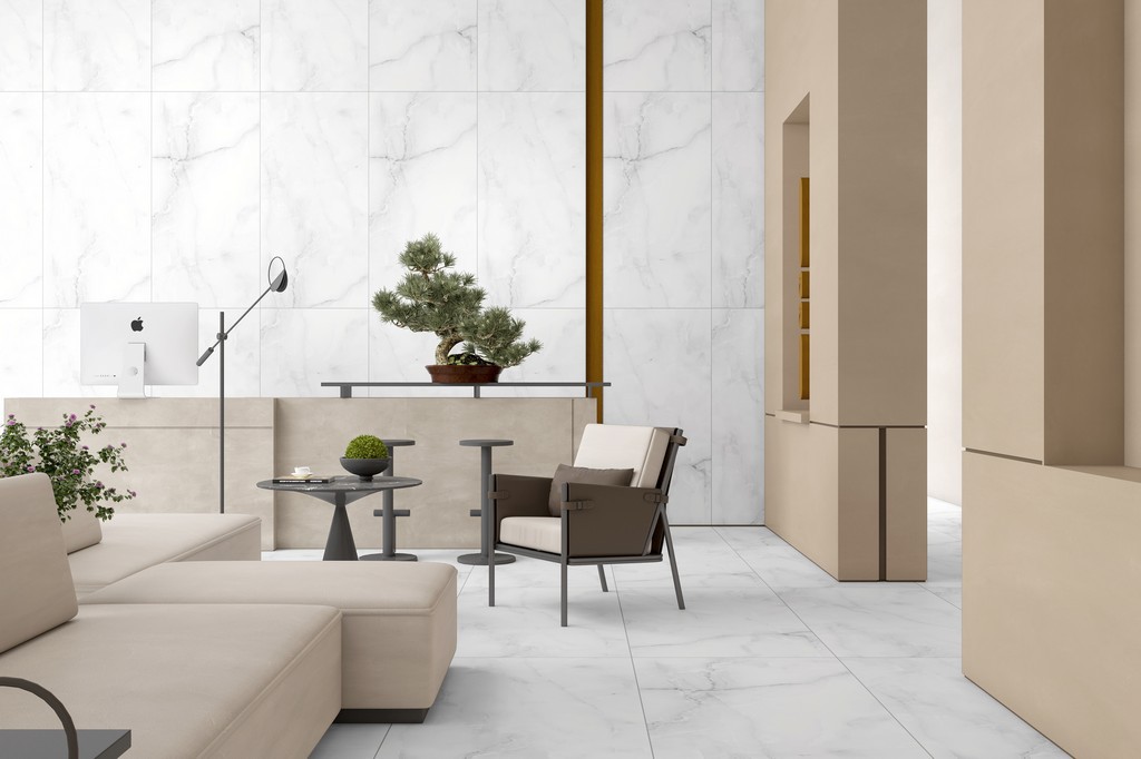 Керамогранит "Ennface" 600*1200 Afyon Ice Матовый Белый — купить в Екатеринбурге