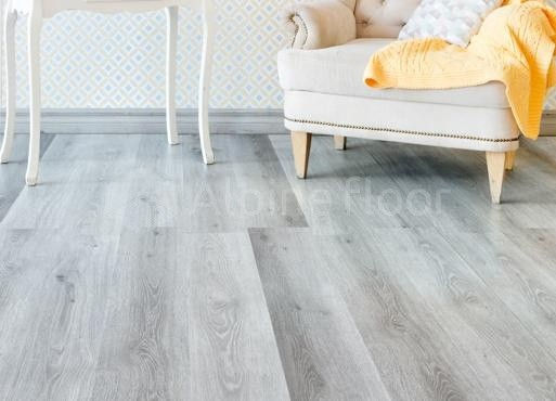 Кварцвиниловая плитка "Alpine Floor" Дуб Пепельный  (1219*184*2мм) — купить в Екатеринбурге