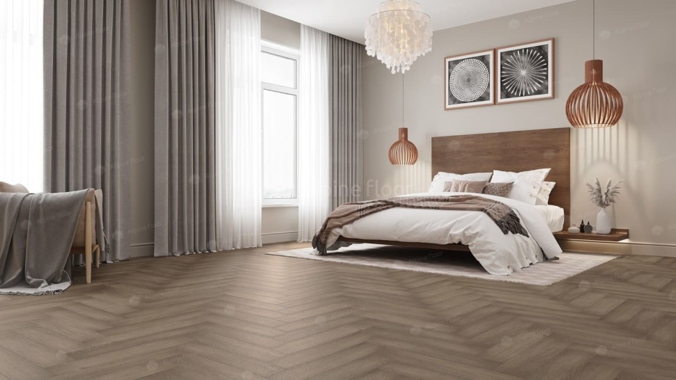 Виниловая плитка "Alpine Floor" Parquet LVT Дуб Насыщенный (590*118*2,5 мм) — купить в Екатеринбурге