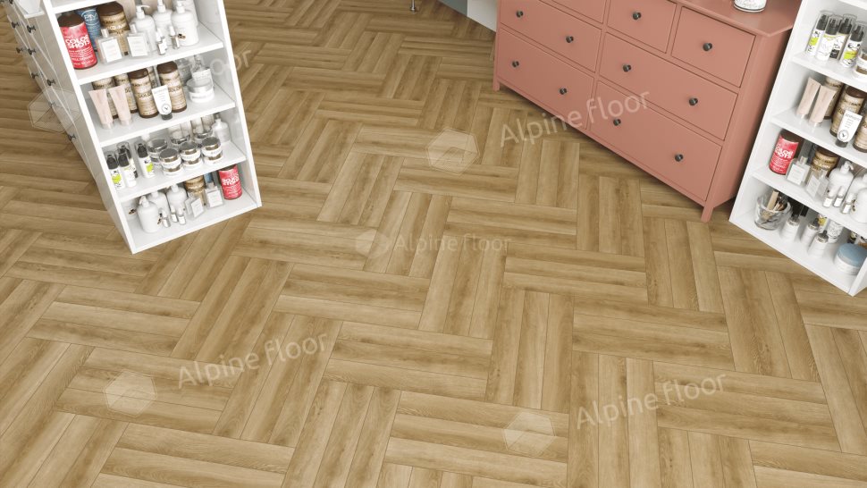Ламинат "Alpine Floor" Herringbone 12 PRO Дуб Эльзас (606*101*12 мм) — купить в Екатеринбурге