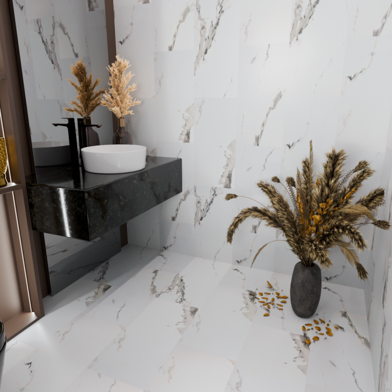 SPC плитка Мрамор Кантабрия 316 (600*300*4 мм) — купить в Екатеринбурге