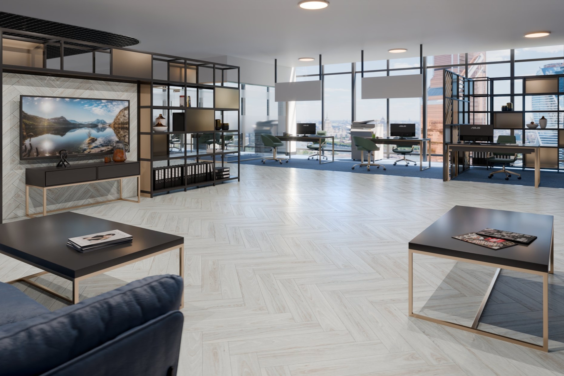 Инженерный паркет «Damy Floor» Ванильный (укладка елочкой) — купить в Екатеринбурге