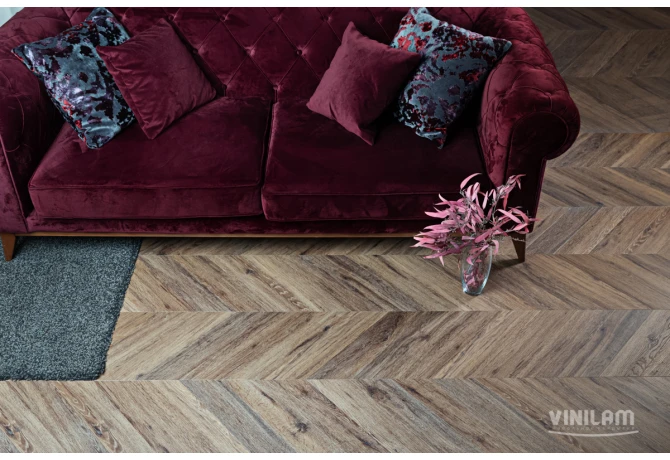 Кварц-винил Шеврон Лувр (690*115*2,5 мм) — купить в Екатеринбурге