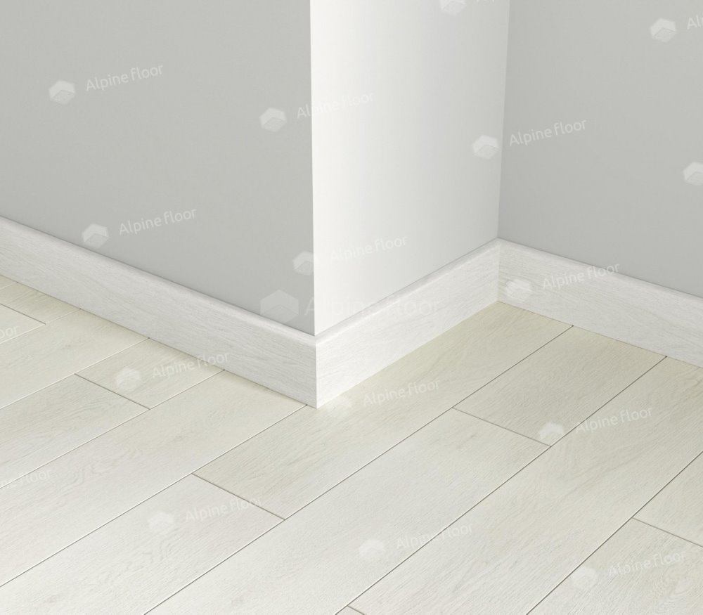 Напольный плинтус Parquet Light Белый SK 13-0 (2200*12,5*80 мм) — купить в Екатеринбурге