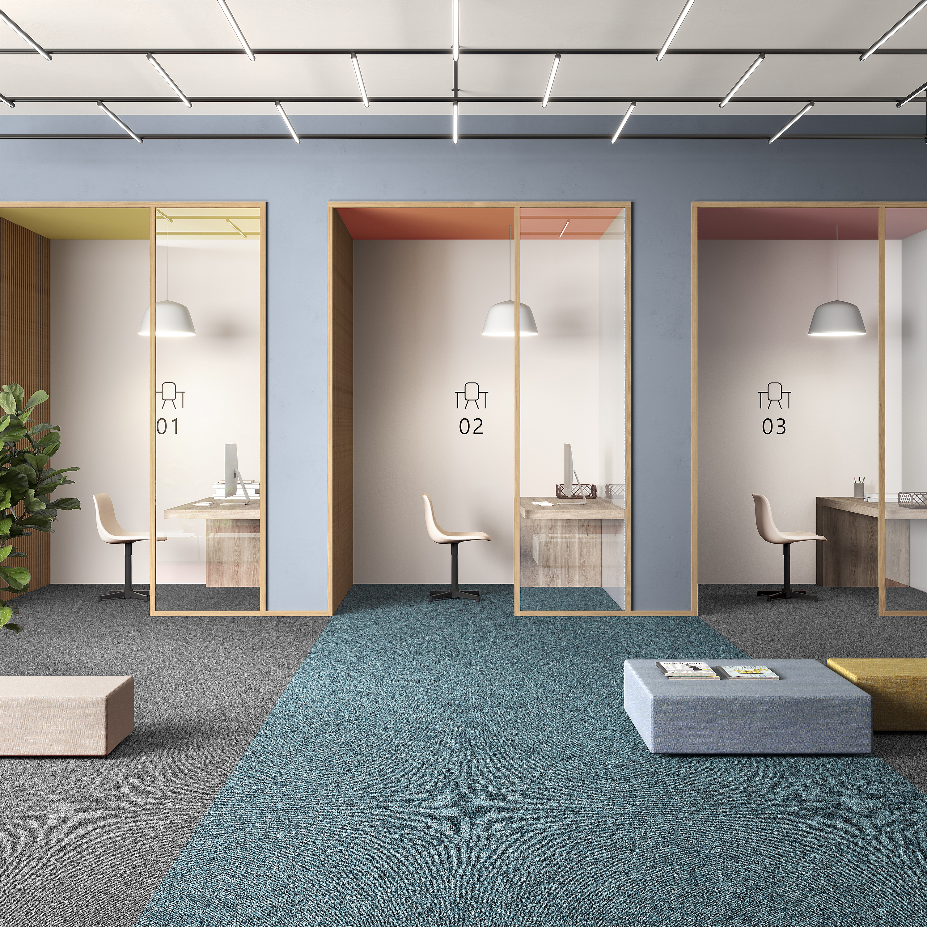 Ковровая плитка Medusa Tile 70 (500*500*5 мм) — купить в Екатеринбурге