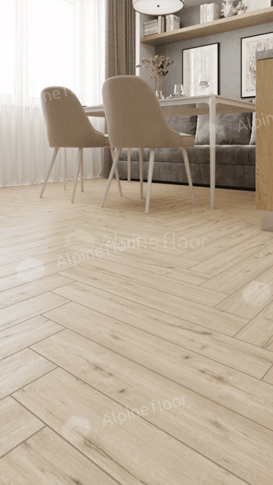 Ламинат "Alpine Floor" Herringbone 12 PRO Дуб Лион (606*101*12 мм) — купить в Екатеринбурге