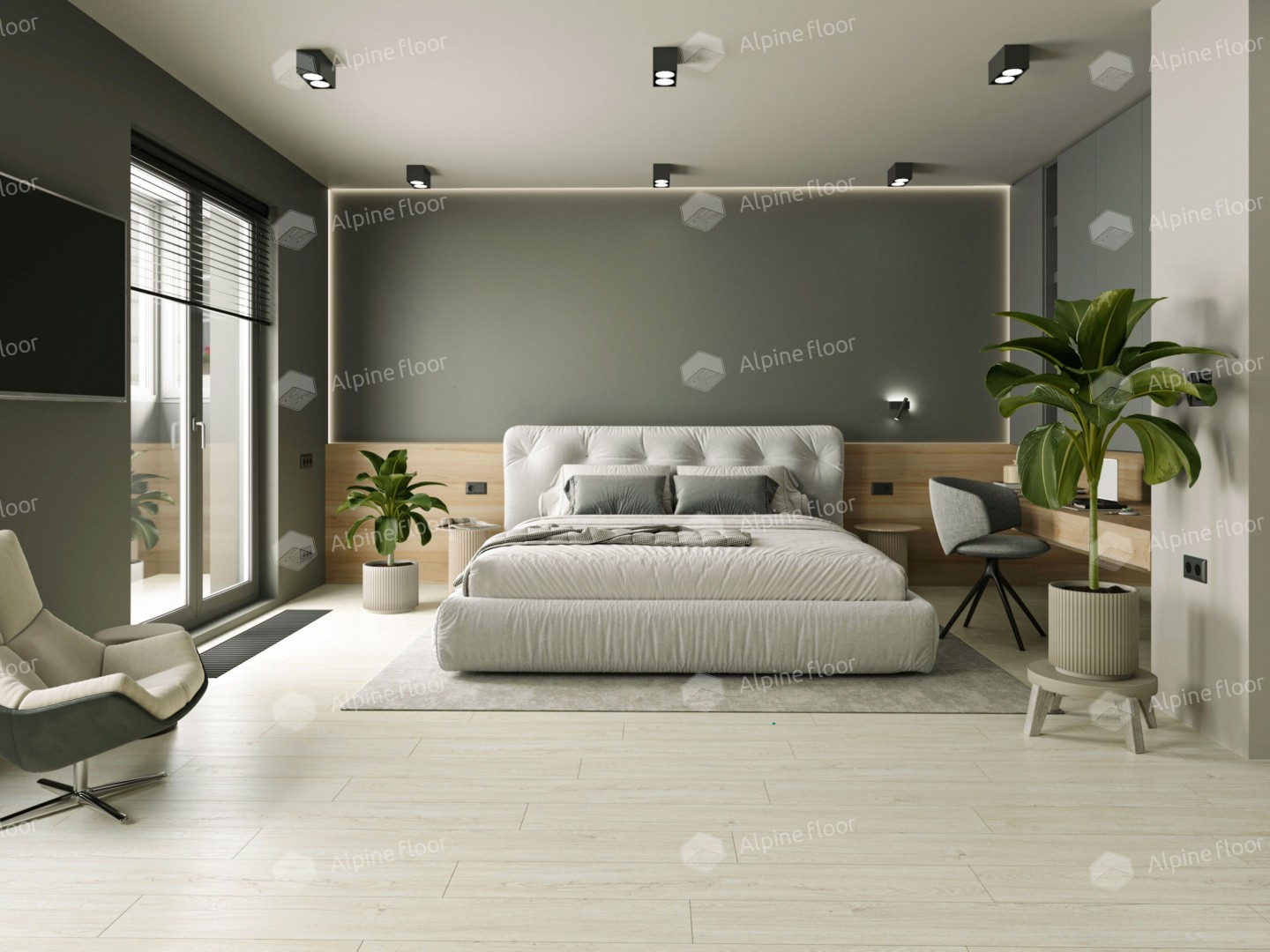 LVT ламинат "Alpine Floor" Секвойя Медовая (1219*184*38020 мм) — купить в Екатеринбурге