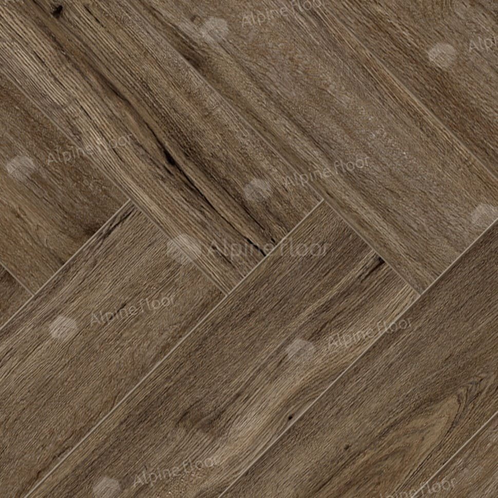 Ламинат "Alpine Floor" Herringbone Дуб Бордо (606*101*8 мм) — купить в Екатеринбурге
