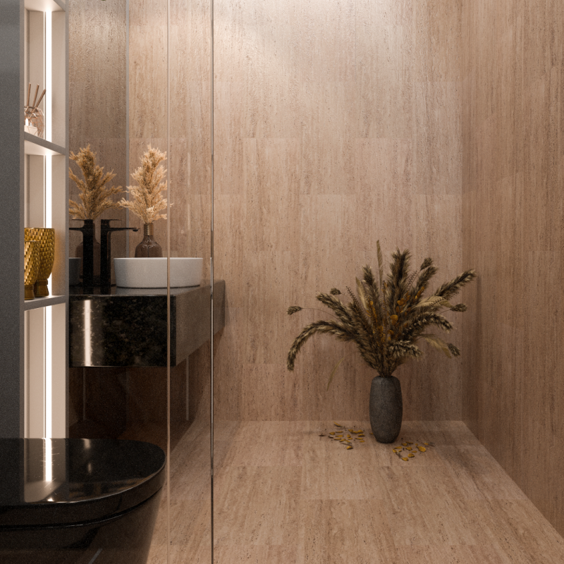 SPC плитка Травертино 109 (600*300*4 мм) — купить в Екатеринбурге