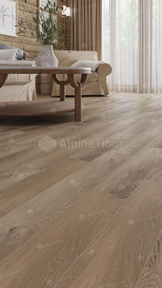 Виниловая плитка "Alpine Floor" Parquet LVT Дуб Синистра (590*118*2,5 мм) — купить в Екатеринбурге