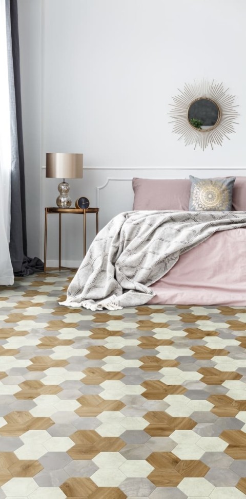 Виниловая плитка "Moduleo" Moods Hexagon 351 (226,32*196*2,5 мм) — купить в Екатеринбурге