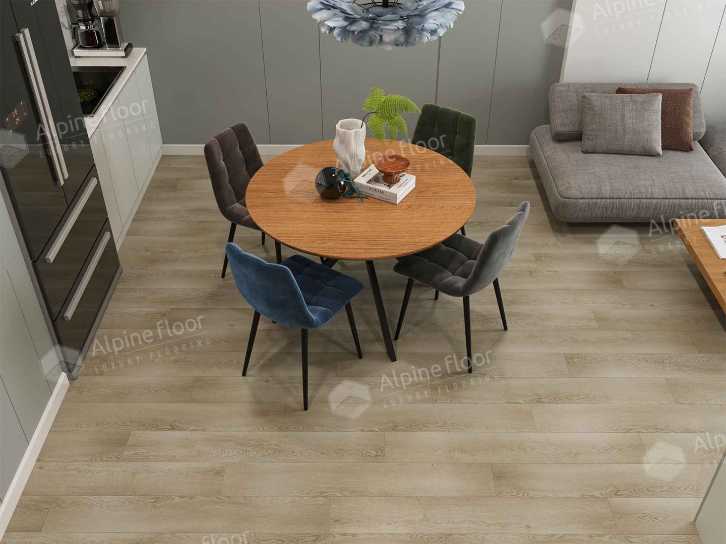 Кварцвиниловая плитка LVT "Alpine Floor" Шварцевальд (1219,2*184,15*2,5 мм) — купить в Екатеринбурге