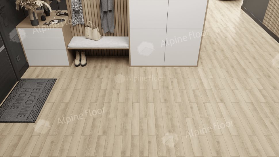 Ламинат "Alpine Floor" Herringbone 12 PRO Дуб Орлеан (606*101*12 мм) — купить в Екатеринбурге