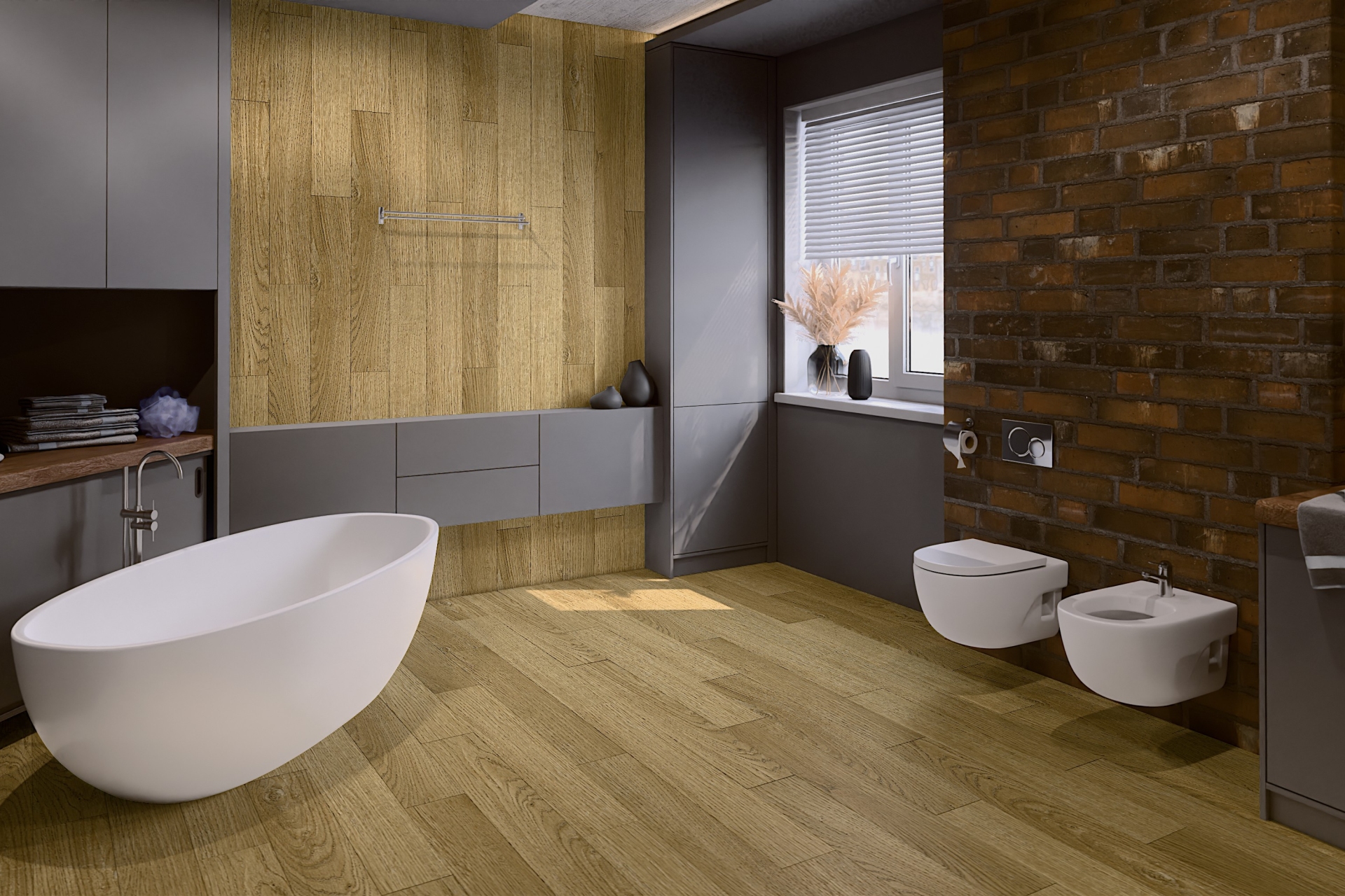 SPC ламинат «Damy Floor» Дуб Золотой (1220*180*4 мм) — купить в Екатеринбурге