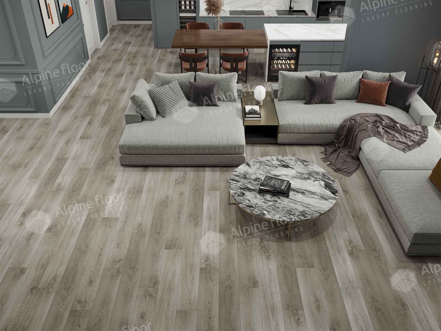 Кварцвиниловая плитка LVT "Alpine Floor" Квебек (1219,2*184,15*2,5 мм) — купить в Екатеринбурге