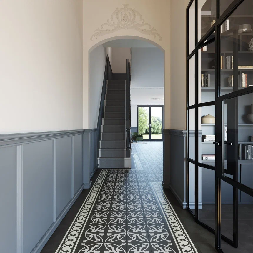 Кварцвиниловая плитка "Invictus" Victorian Deco Charcoal (229*229*2,5мм) — купить в Екатеринбурге