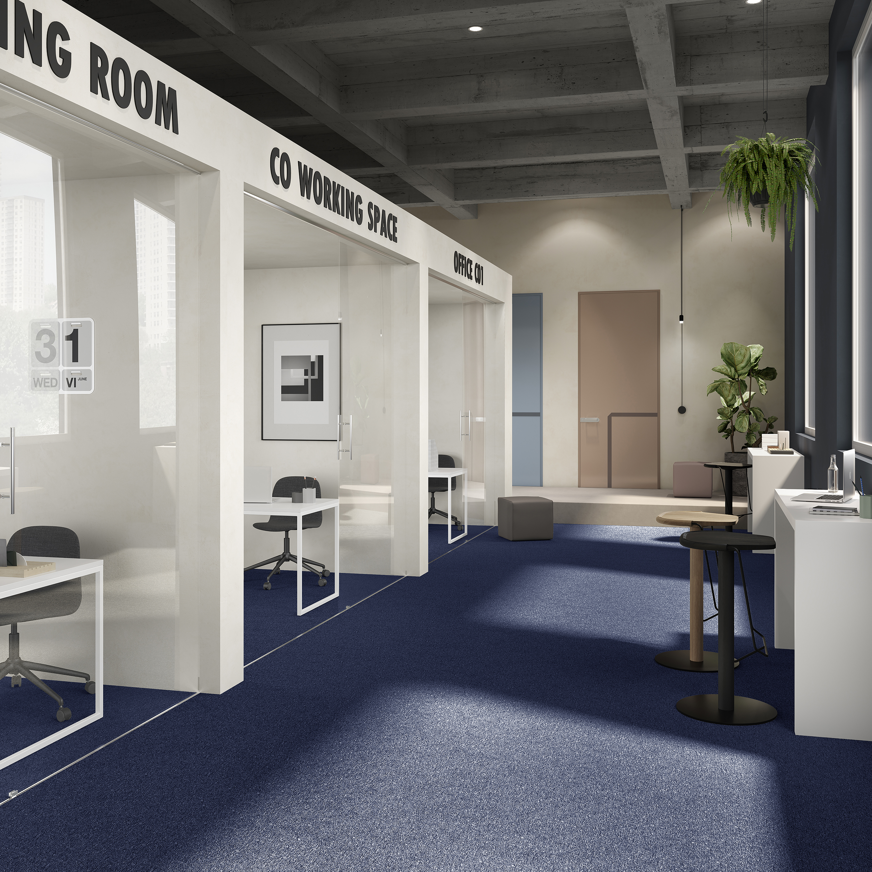 Ковровая плитка Medusa Tile 77 (500*500*5 мм) — купить в Екатеринбурге