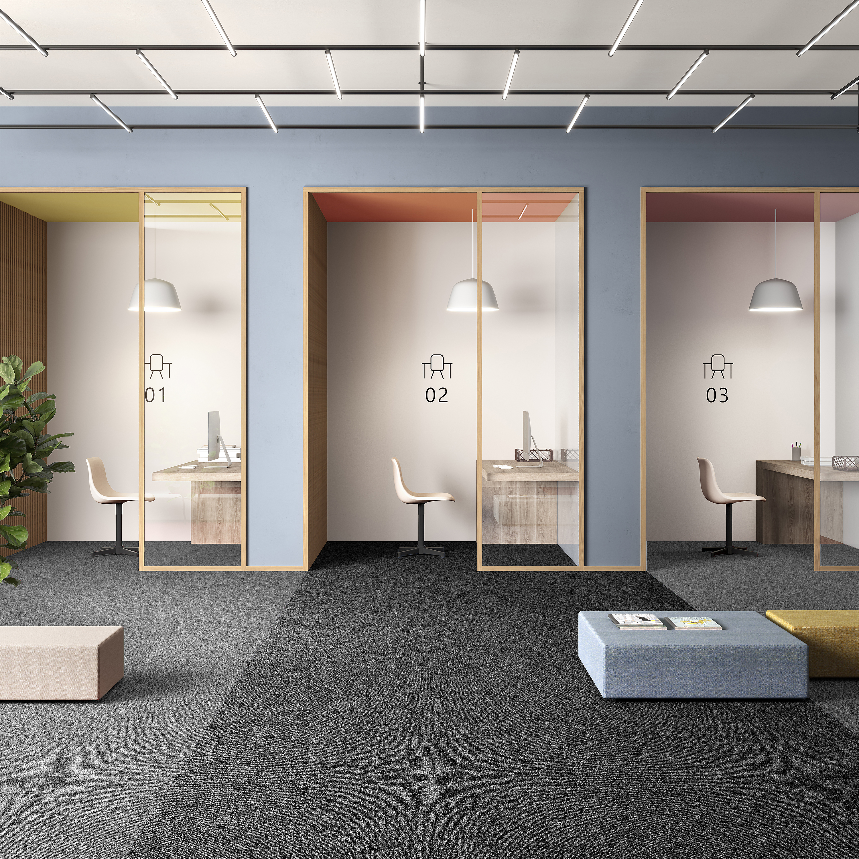 Ковровая плитка Medusa Tile 99 (500*500*5 мм) — купить в Екатеринбурге