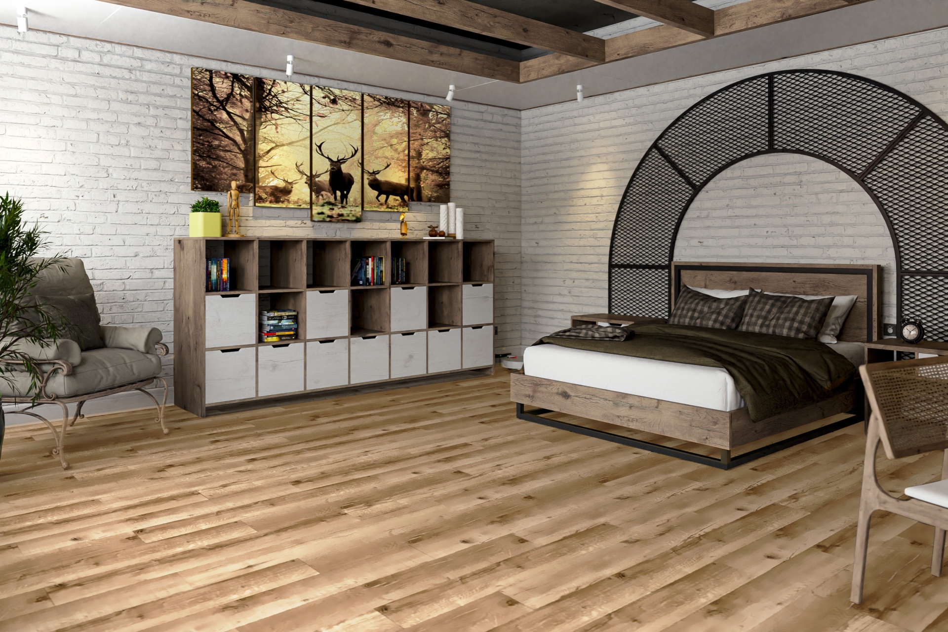 SPC ламинат «Damy Floor» Дуб Изысканный (1220*180*4 мм) — купить в Екатеринбурге