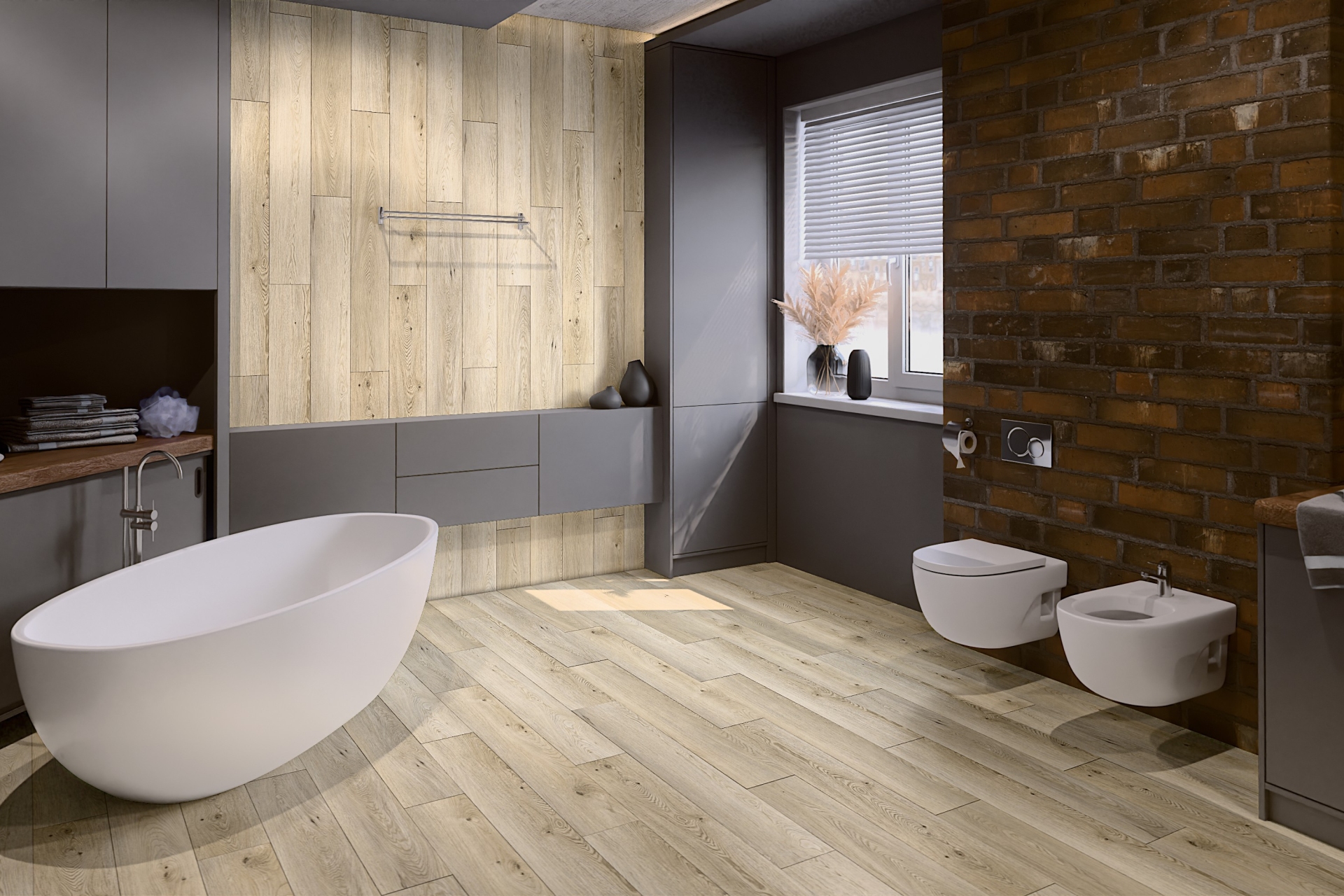 SPC ламинат «Damy Floor» Дуб Кавказский (1220*180*4 мм) — купить в Екатеринбурге